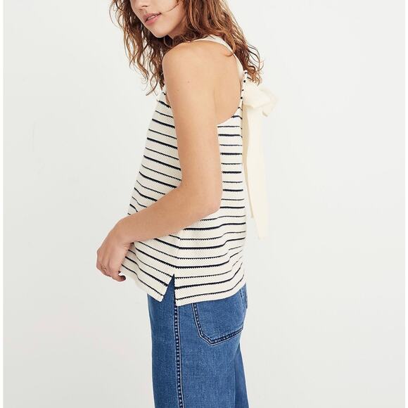 Madewell Texture‎ & Thread T Back, Bow, Striped Tank Top  Sz S - Picture 2 of 9